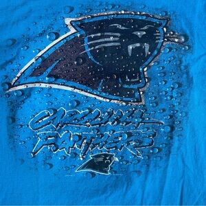 90s Carolina Panthers water droplets graphic NFL  T-Shirt / size Large